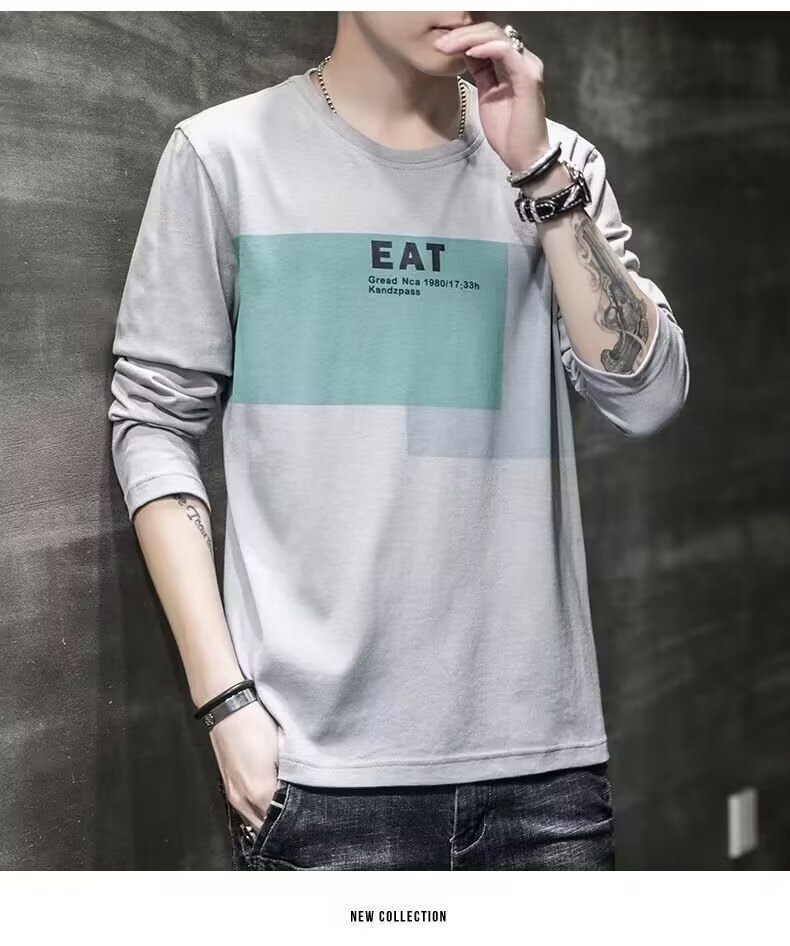 Long Sleeve T-shirt Loose Clothes Autumn Versatile Top Bottoming Shirt